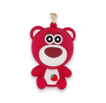 Porte-clés ourson rouge
