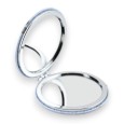Miroir de poche bleu ciel "Maman Je Taime"