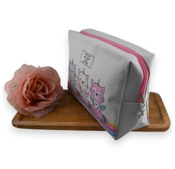 Trousse de toilette 3 chatons licornes