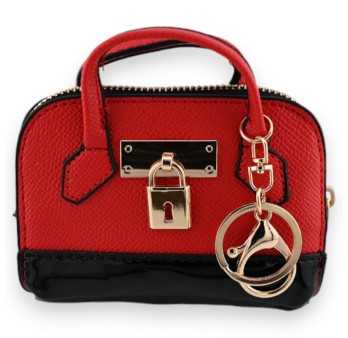 Porte clés porte monnaie rouge